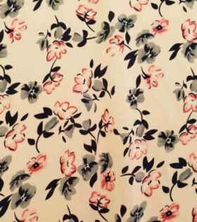 Floral-Pink & Grey