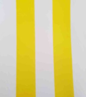 Printed Mini-Matt - Stripes- White & Yellow