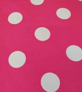 Printed Mini-Matt - Polka Dots- Pink & White