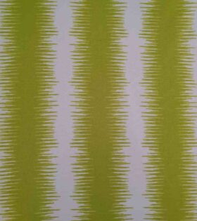 Printed Mini-Matt - Jagged Stripes - White & Lime