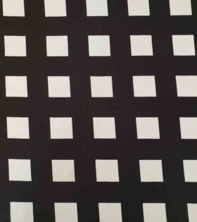 Printed Mini-Matt - Blocks - Black & White