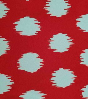 Printed Mini-Matt - Abstract - Red & White