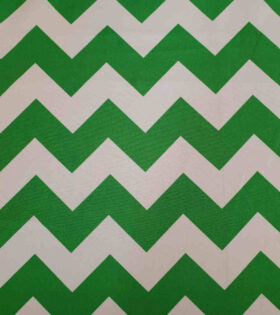 Printed Mini-Matt - Chevron - Green & White