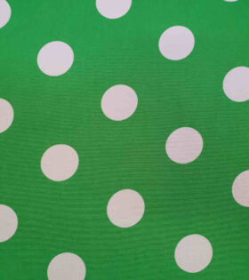 Printed Mini-Matt - Dots - Green & White