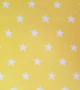 Printed Mini-Matt - Stars - Yellow & White