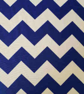 Printed Mini-Matt - Chevron - Navy & White