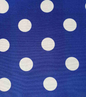 Printed Mini-Matt - Dots - Blue & White