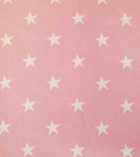 Printed Mini-Matt - Stars - Baby Pink & White