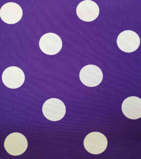 Printed Mini-Matt - Dots - Purple & White