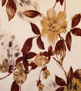 Printed Barbie - Floral - Ivory, Rust & Gold