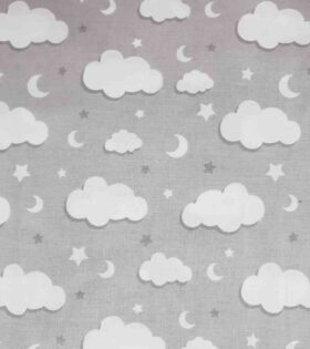 100% Turkish Printed Cotton - Clouds