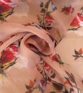 Printed Organdy Satin