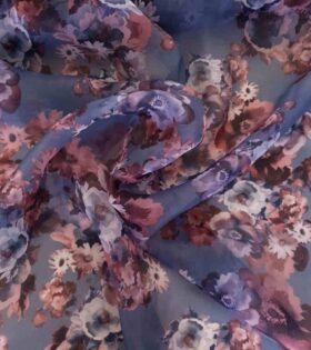 Printed Organdy Satin