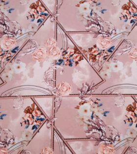 Printed Scuba - Dusty Pink