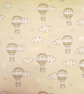 100% Turkish Printed Cotton - Hot Air Balloon