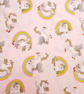 100% Turkish Printed Cotton - Unicorn