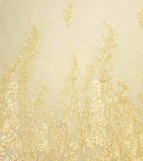 Leaf Design Evening Tulle