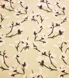 Embroidered Petal Tulle