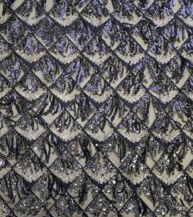 Loose Hair Sequins - Navy Blue