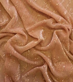Pleated Spangle Mesh - Gold