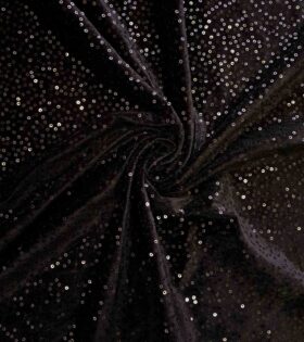Superior Velour Sequins - Black