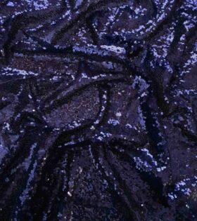 Sequins Spangle Mesh - Navy Blue