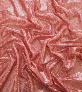 Sequins Spangle Mesh - Dark Peach