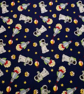 Printed Poly Cotton - Space
