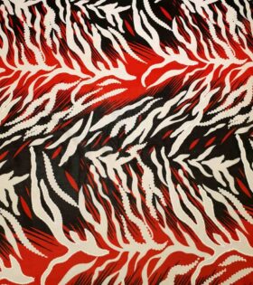 Printed Power Mesh - Natural