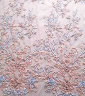 Two Tone Beaded Tulle