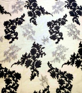 Embroidered Tulle Metallic Embroidery