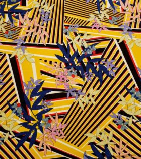 Printed Barbie - Floral - Mustard