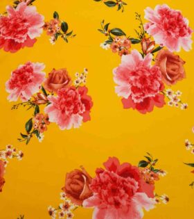 Printed Scuba - Mustard