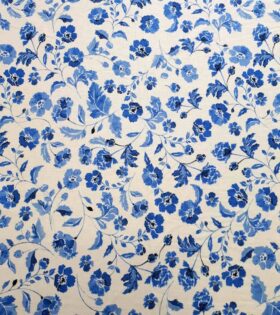 Floral - Blue & White