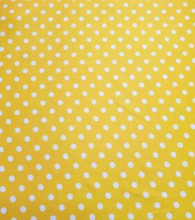 Printed Mini-Matt - Polka Dots - Canary Yellow