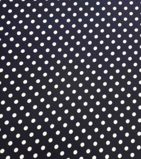 Printed Mini-Matt - Polka Dots - Navy Blue