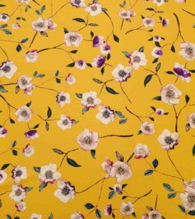 Printed Supersoft - Floral - Mustard