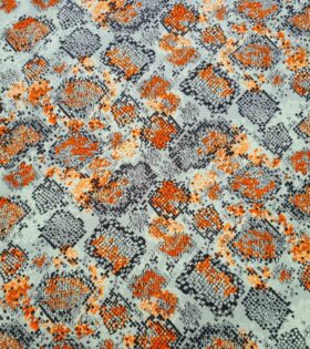 Printed Supersoft -Python Print - Orange