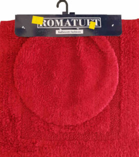 Romatuft Bathroom Mat Sets - Red