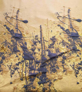 Border Brocade - Steel Blue