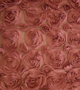 Ribbon Rose Chiffon - Dusty Pink