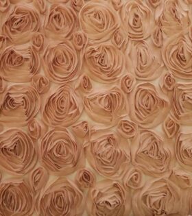Ribbon Rose Chiffon - Champagne