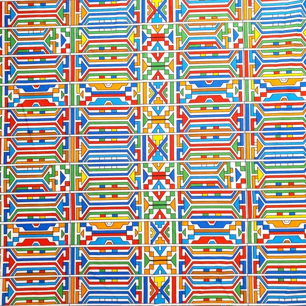 Printed mini mat ndebele SA 32 A4877228005