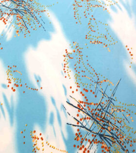 Printed Bon Bon - Turquoise - Abstract