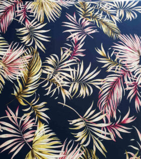 Printed Supersoft - Tropical - Navy Blue