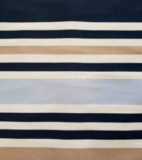 Bengaline - Stripes - Light Blue, Navy Blue & White