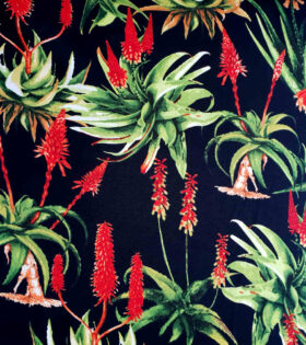 Printed Mini-Matt - Aloe - Black