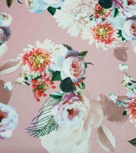 Printed Scuba - Dusty Pink