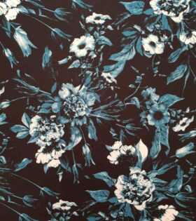 Printed Bon Bon - Black - Floral