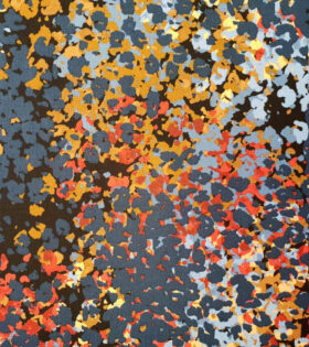 Bubble Crepe - Abstract - Navy Blue